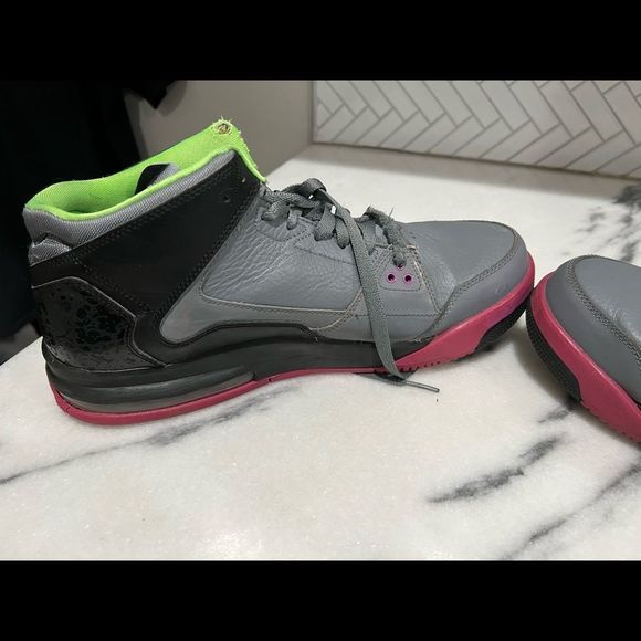 A1-Nike Air Jordan Flight Origin 599593-090 Cool Grey, Size 11.5, VTG 2013 - Picture 7 of 10